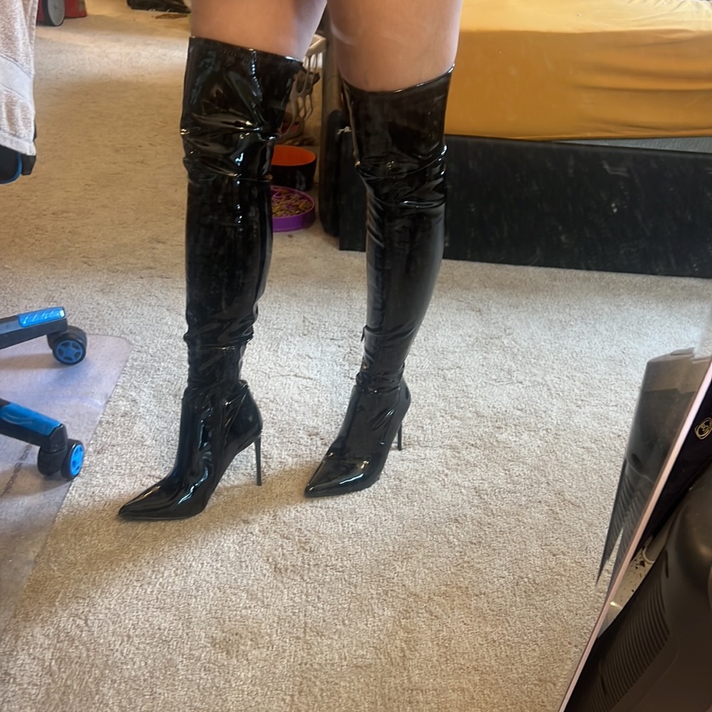 Steve Madden Leather Knee High Boots